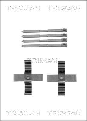 Triscan 8105 111624 - Tarvikesarja, jarrupala inparts.fi