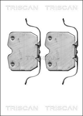 Triscan 8105 111621 - Tarvikesarja, jarrupala inparts.fi