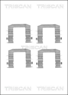 Triscan 8105 181009 - Tarvikesarja, jarrupala inparts.fi