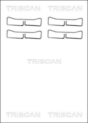 Triscan 8105 181005 - Tarvikesarja, jarrupala inparts.fi