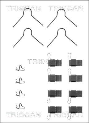 Triscan 8105 131597 - Tarvikesarja, jarrupala inparts.fi