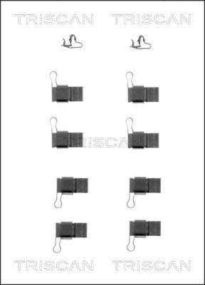 Triscan 8105 131618 - Tarvikesarja, jarrupala inparts.fi