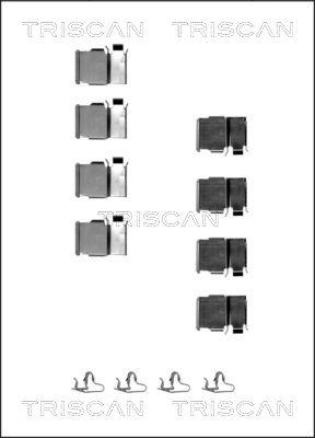 Triscan 8105 131624 - Tarvikesarja, jarrupala inparts.fi