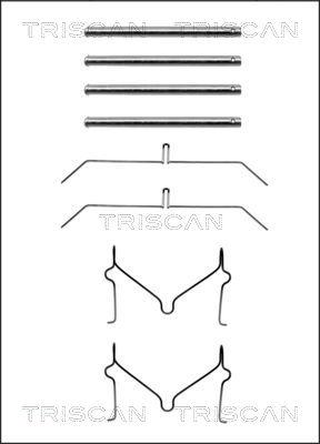 Triscan 8105 131621 - Tarvikesarja, jarrupala inparts.fi