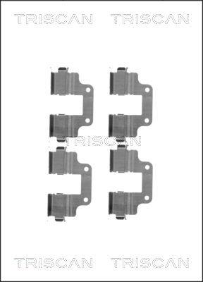 Triscan 8105 171599 - Tarvikesarja, jarrupala inparts.fi