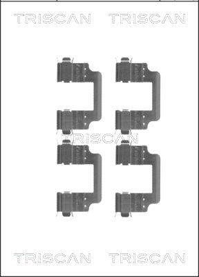 Triscan 8105 171598 - Tarvikesarja, jarrupala inparts.fi