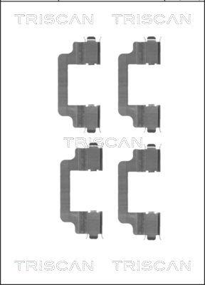 Triscan 8105 171597 - Tarvikesarja, jarrupala inparts.fi