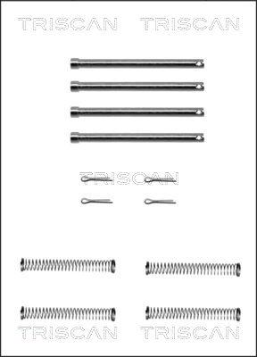 Triscan 8105 171003 - Tarvikesarja, jarrupala inparts.fi