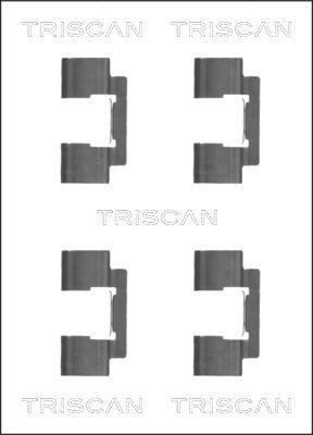 Triscan 8105 801001 - Tarvikesarja, jarrupala inparts.fi