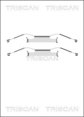 Triscan 8105 291607 - Tarvikesarja, jarrupala inparts.fi