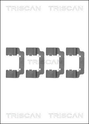 Triscan 8105 241620 - Tarvikesarja, jarrupala inparts.fi