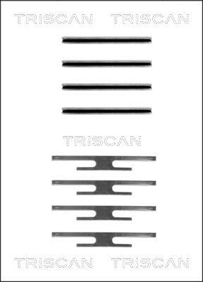 Triscan 8105 241309 - Tarvikesarja, jarrupala inparts.fi