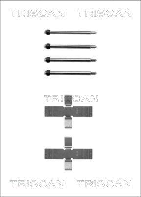 Triscan 8105 241233 - Tarvikesarja, jarrupala inparts.fi