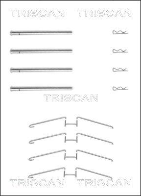 Triscan 8105 251599 - Tarvikesarja, jarrupala inparts.fi