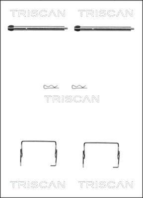 Triscan 8105 251595 - Tarvikesarja, jarrupala inparts.fi