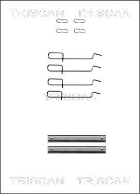 Triscan 8105 251593 - Tarvikesarja, jarrupala inparts.fi