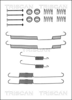 Triscan 8105 252570 - Tarvikesarja, jarrukengät inparts.fi