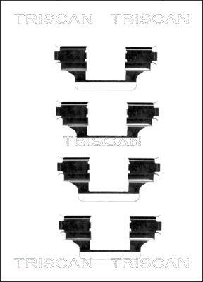 Triscan 8105 281594 - Tarvikesarja, jarrupala inparts.fi