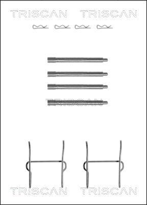 Triscan 8105 281590 - Tarvikesarja, jarrupala inparts.fi