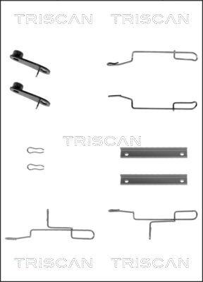 Triscan 8105 281591 - Tarvikesarja, jarrupala inparts.fi