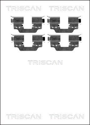 Triscan 8105 231597 - Tarvikesarja, jarrupala inparts.fi