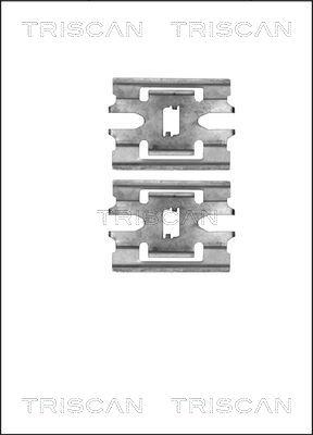 Triscan 8105 231605 - Tarvikesarja, jarrupala inparts.fi