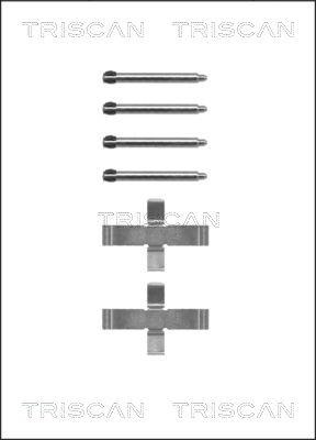 Triscan 8105 231389 - Tarvikesarja, jarrupala inparts.fi