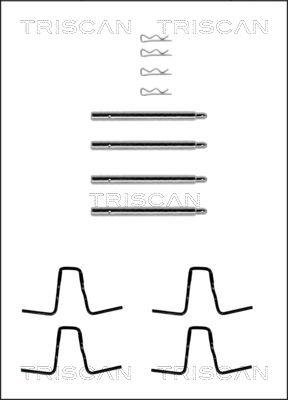 Triscan 8105 231216 - Tarvikesarja, jarrupala inparts.fi