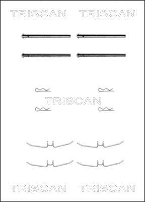 Triscan 8105 271192 - Tarvikesarja, jarrupala inparts.fi