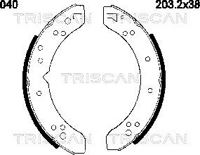 Triscan 8100 10040 - Jarrukenkäsarja, seisontajarru inparts.fi