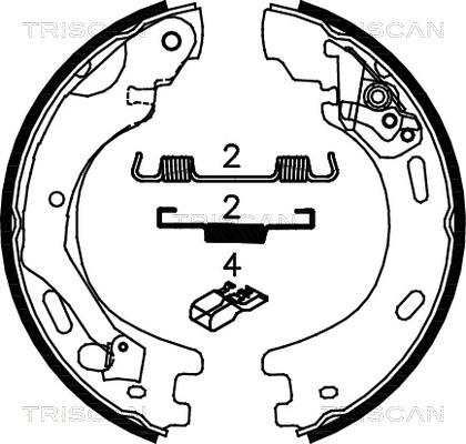 Triscan 8100 17015 - Jarrukenkäsarja, seisontajarru inparts.fi