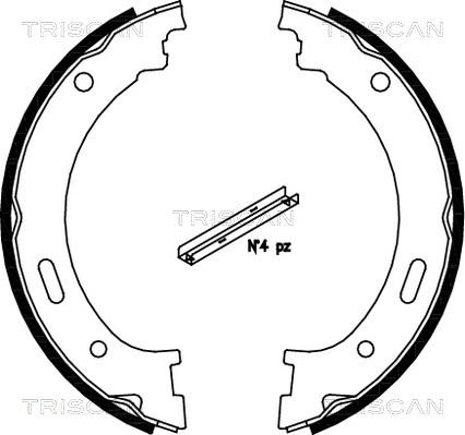 Triscan 8100 80009 - Jarrukenkäsarja, seisontajarru inparts.fi