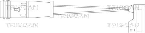 Triscan 8115 10010 - Kulumisenilmaisin, jarrupala inparts.fi