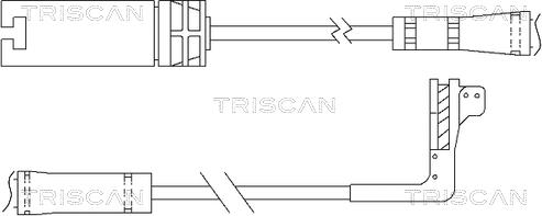 Triscan 8115 11054 - Kulumisenilmaisin, jarrupala inparts.fi