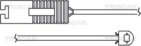 Triscan 8115 11005 - Kulumisenilmaisin, jarrupala inparts.fi