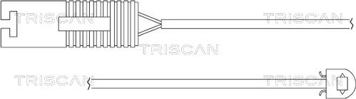 Triscan 8115 11014 - Kulumisenilmaisin, jarrupala inparts.fi