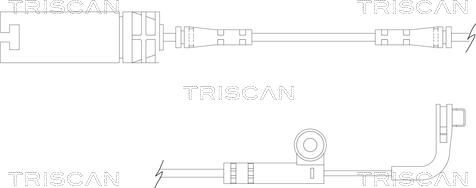 Triscan 8115 11026 - Kulumisenilmaisin, jarrupala inparts.fi