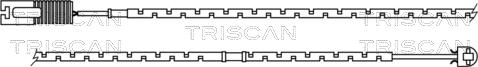 Triscan 8115 17001 - Kulumisenilmaisin, jarrupala inparts.fi