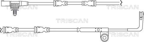 Triscan 8115 17008 - Kulumisenilmaisin, jarrupala inparts.fi