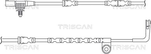 Triscan 8115 17007 - Kulumisenilmaisin, jarrupala inparts.fi