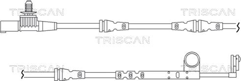 Triscan 8115 17011 - Kulumisenilmaisin, jarrupala inparts.fi