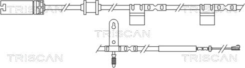 Triscan 8115 17018 - Kulumisenilmaisin, jarrupala inparts.fi