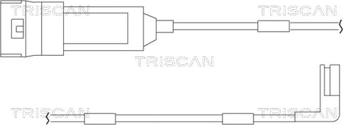 Triscan 8115 24004 - Kulumisenilmaisin, jarrupala inparts.fi