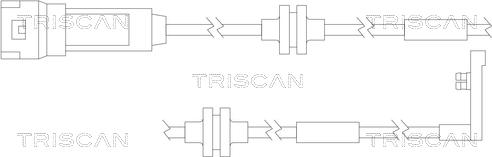 Triscan 8115 24014 - Kulumisenilmaisin, jarrupala inparts.fi