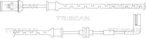 Triscan 8115 24015 - Kulumisenilmaisin, jarrupala inparts.fi