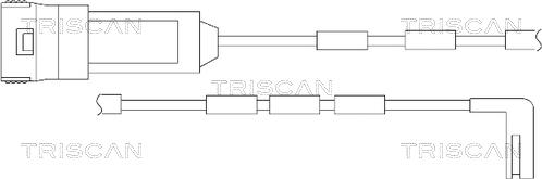 Triscan 8115 24016 - Kulumisenilmaisin, jarrupala inparts.fi