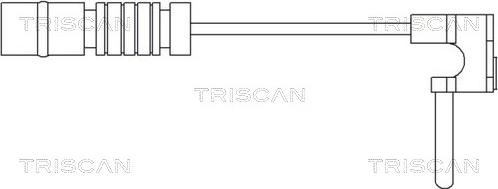 Triscan 8115 23002 - Kulumisenilmaisin, jarrupala inparts.fi