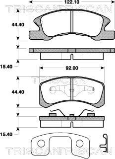 Triscan 362111102 - Jarrupala, levyjarru inparts.fi