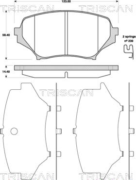 Triscan 8110 50025 - Jarrupala, levyjarru inparts.fi