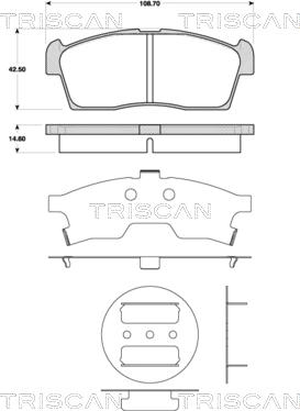 Triscan 8110 69015 - Jarrupala, levyjarru inparts.fi